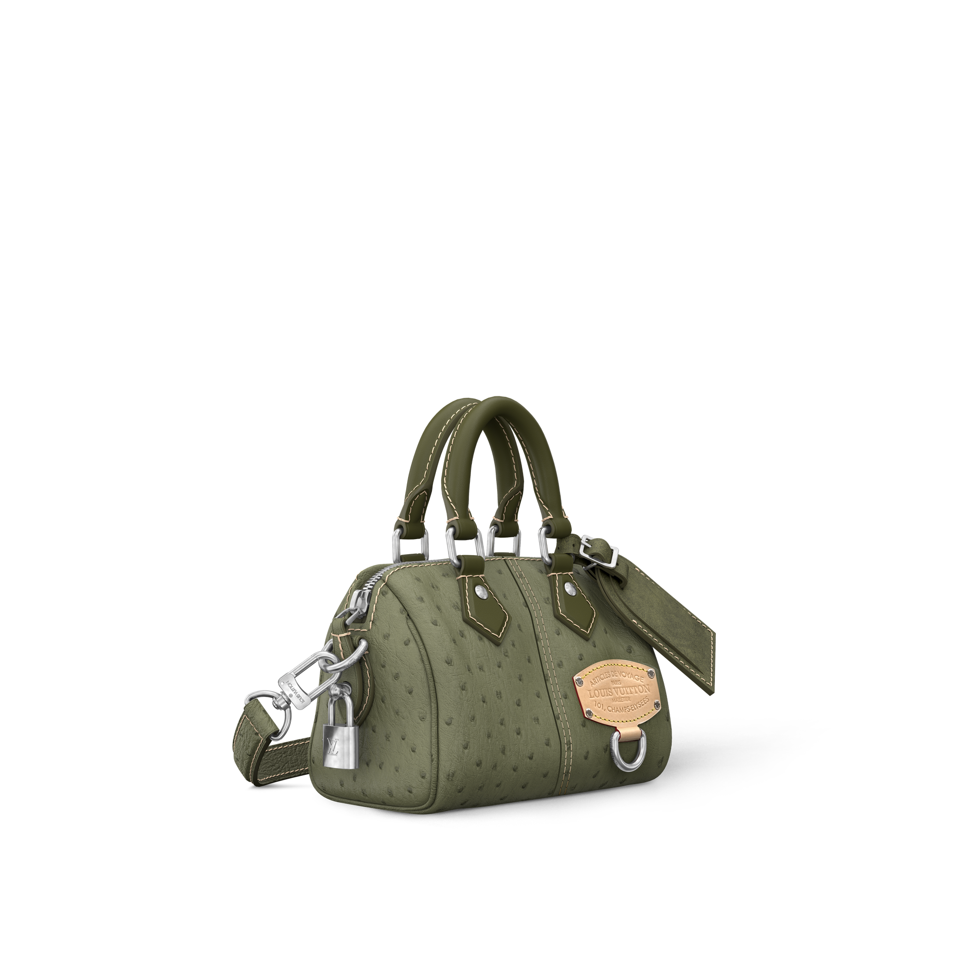 Speedy 18 Bandoulière Autruche - Exotics | LOUIS VUITTON